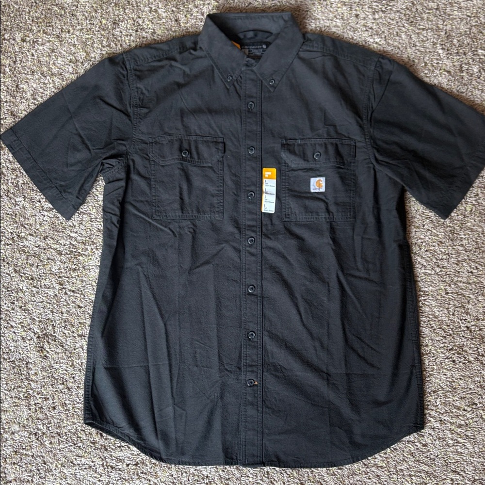 Carhartt Men's Dark Button Down Shirt